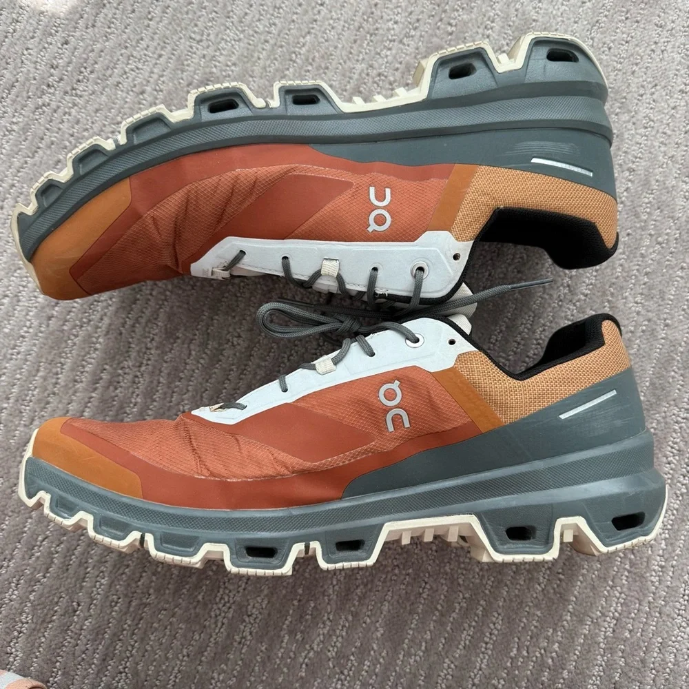 On Running Men's Athletic Shoes - Brown, Black, White - Picture 4 of 8